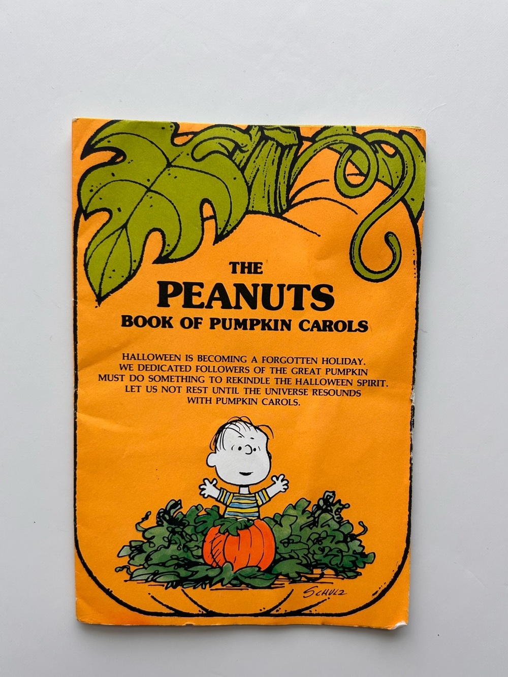 Vintage Halloween Peanuts Book of Pumpkin Carols